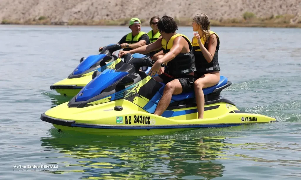 Group Of People Riding Jet Skis