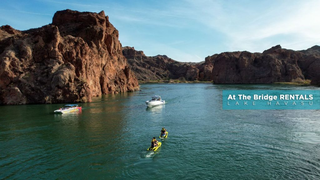 Kayakers and Boats in Lake Havasu
