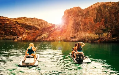 People Riding Jet Ski